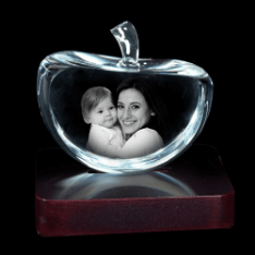 Personalised 3D Crystal Cube for Cyber Monday Sale New Zealand