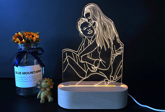 Induce Blissful Vibes with Custom 3D Photo Lamps