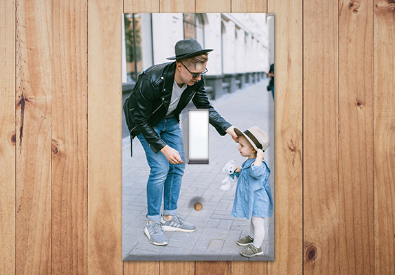 Personalized Photo Light Switch Panel