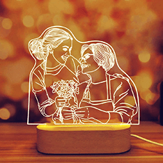 Custom Photo 3D Lamp for New Year Sale New Zealand
