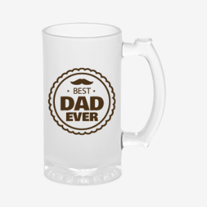 Personalised best dad ever beer mug new-zealand