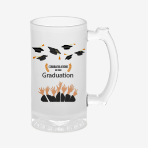 Personalised graduation beer mug new-zealand