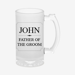Personalised groom beer mug new-zealand