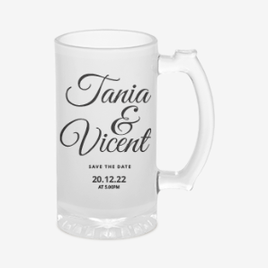 Personalised wedding beer mugs new-zealand