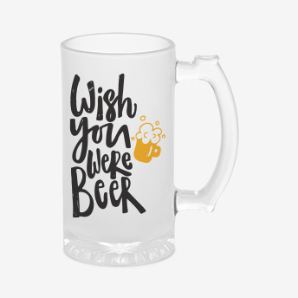 Personalised wish you were beer mug new-zealand
