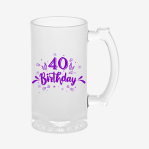 Personalized 40th birthday beer mug new-zealand