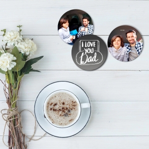 Photo Coaster Tea Lover Dad Father's Day Sale new zealand
