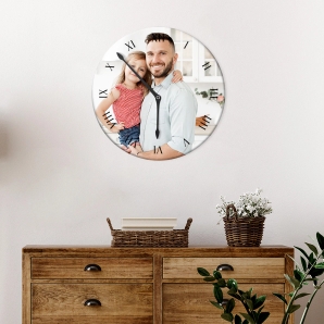 Custom Wall Clock Punchual Dad Father's Day Sale new zealand