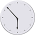 Template of wall clock